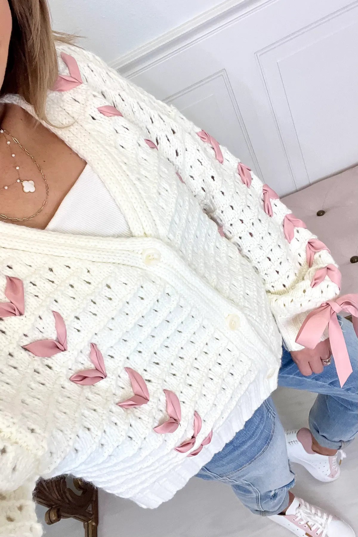 Alice Schleife Strickjacke