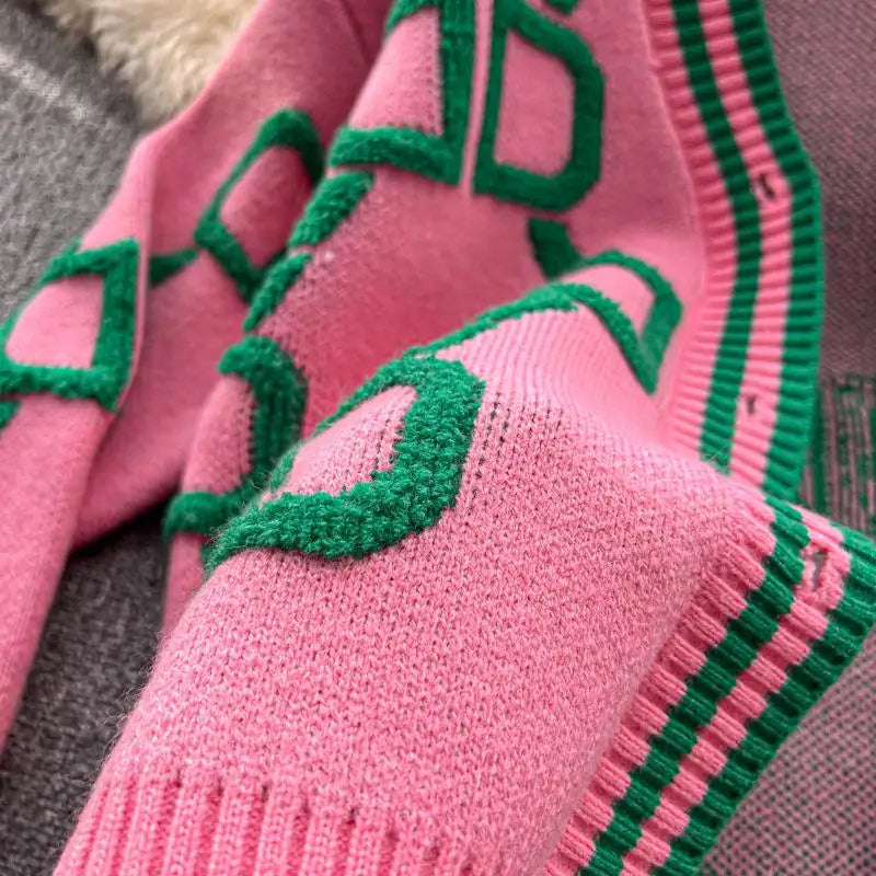 Oversized-Strickcardigan | Geometrisches Muster | Stylischer Hingucker