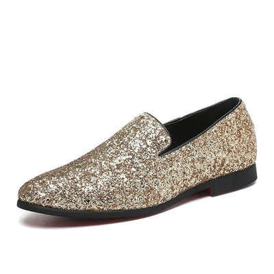 Donato - Modische Herren Slipper mit Glitzer