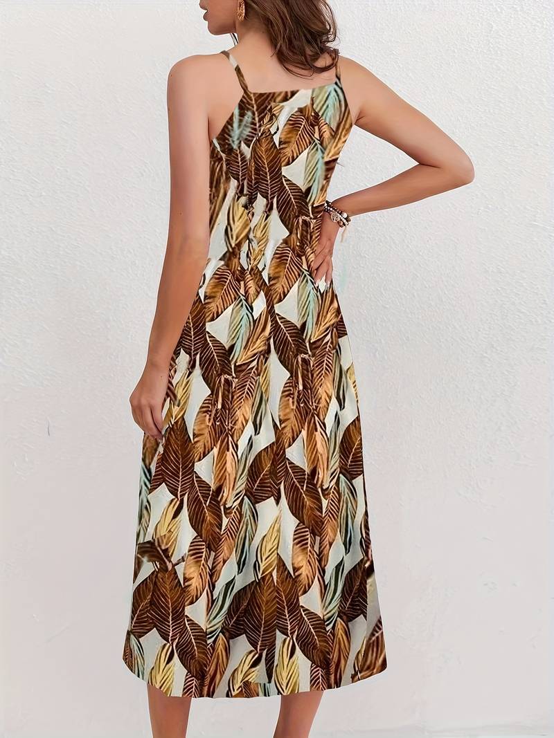 Nova - Ärmelloses Midikleid mit Schlitz