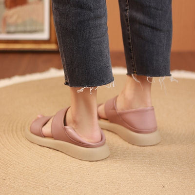 SoleVera™ | Sandalen aus echtem Leder mit einer dicken Sohle