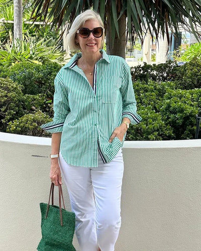 Feleciana - Stilvolles gestreiftes Freizeit-Hemd