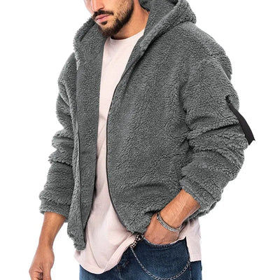Sebastian - gemütlicher herbst/winter windbreaker mit kapuze für herren
