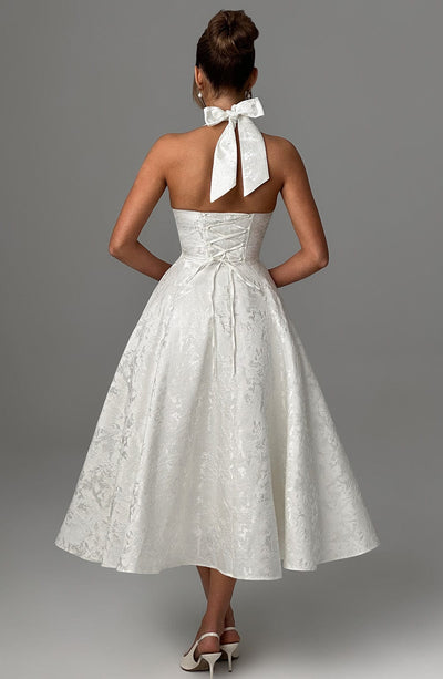 Ara | Midi Kleid mit Neckholder-Ausschnitt