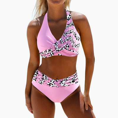 Eleganter Crossover-Bikini - Damen Zweiteiler für den Sommer