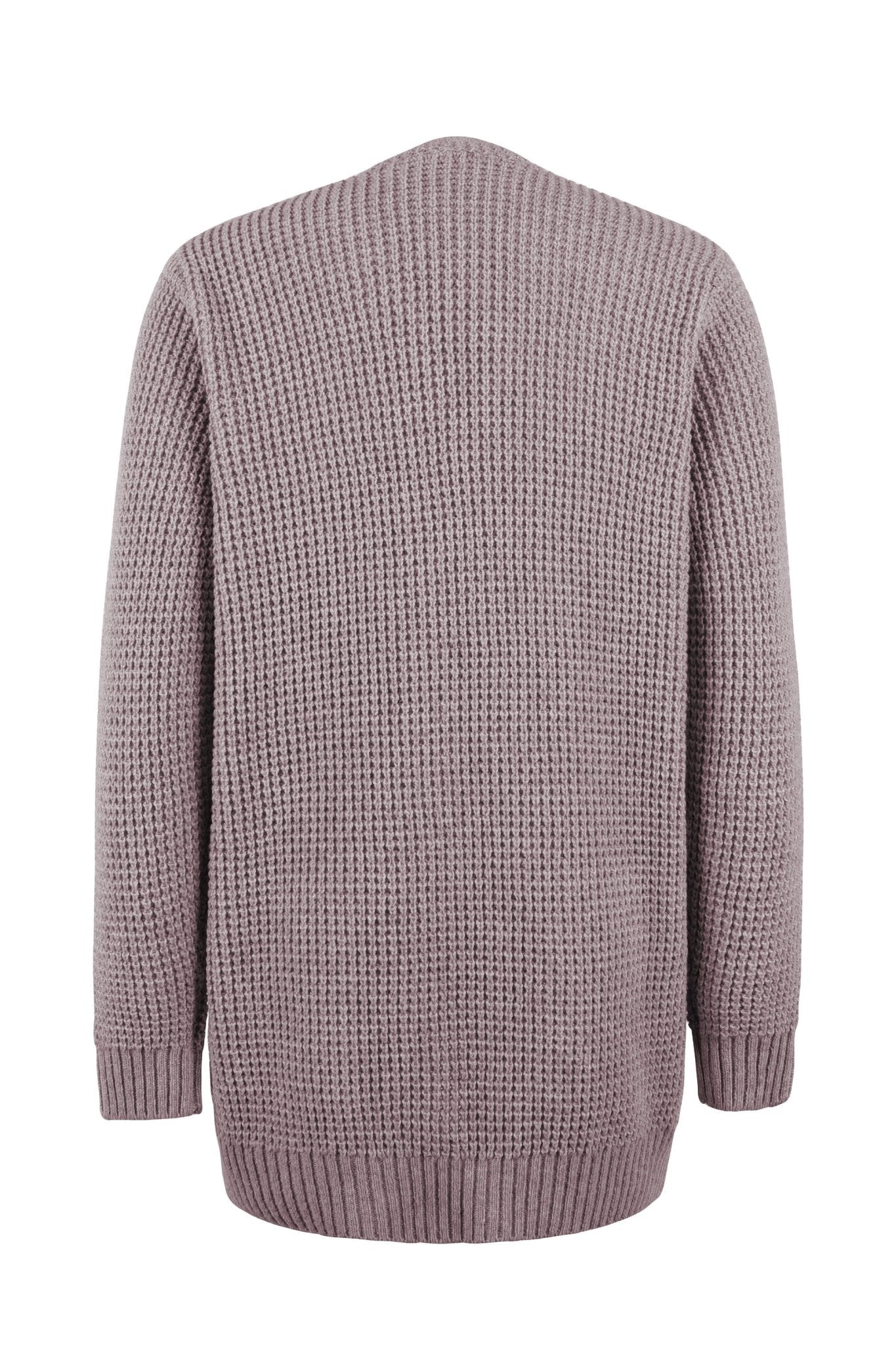 Uliana | Eleganter V-Ausschnitt Design Frauen lange Strickjacke