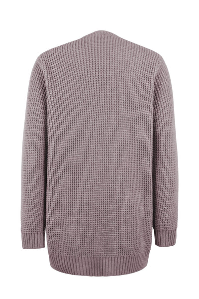 Uliana | Eleganter V-Ausschnitt Design Frauen lange Strickjacke