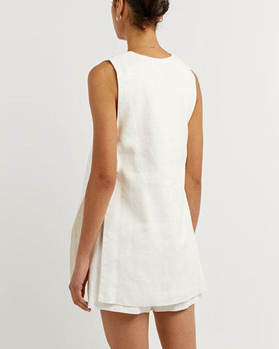 Fiona™ | Das Elegante Zweiteilige Set ohne Ärmel