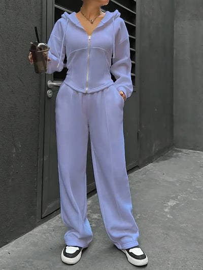 Nanci - Lässiges Zweiteiliges Set Mit Langen Ärmeln