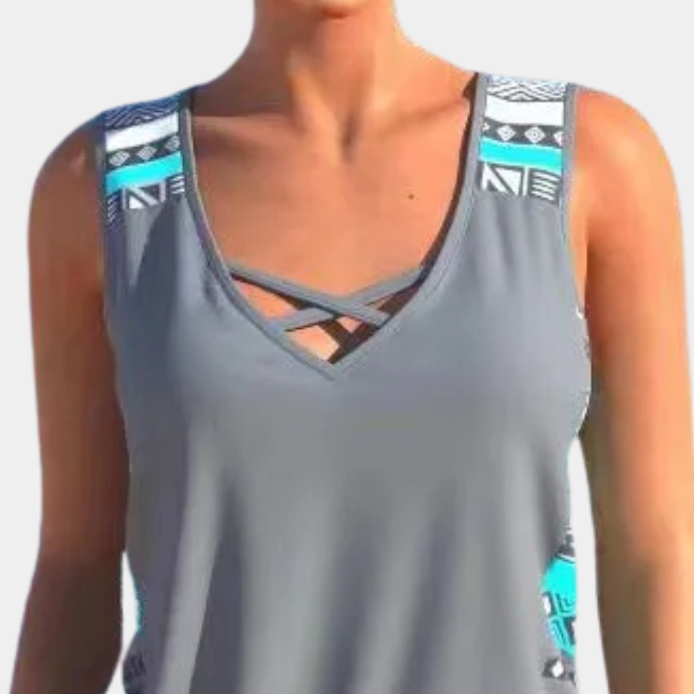 Rida - Figurbetonendes verstellbares Tankini-Set