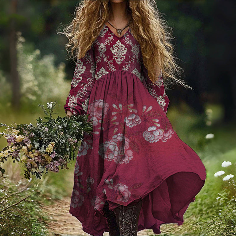 Hanna™ – Kleid mit Blumendruck im Vintage-Stil