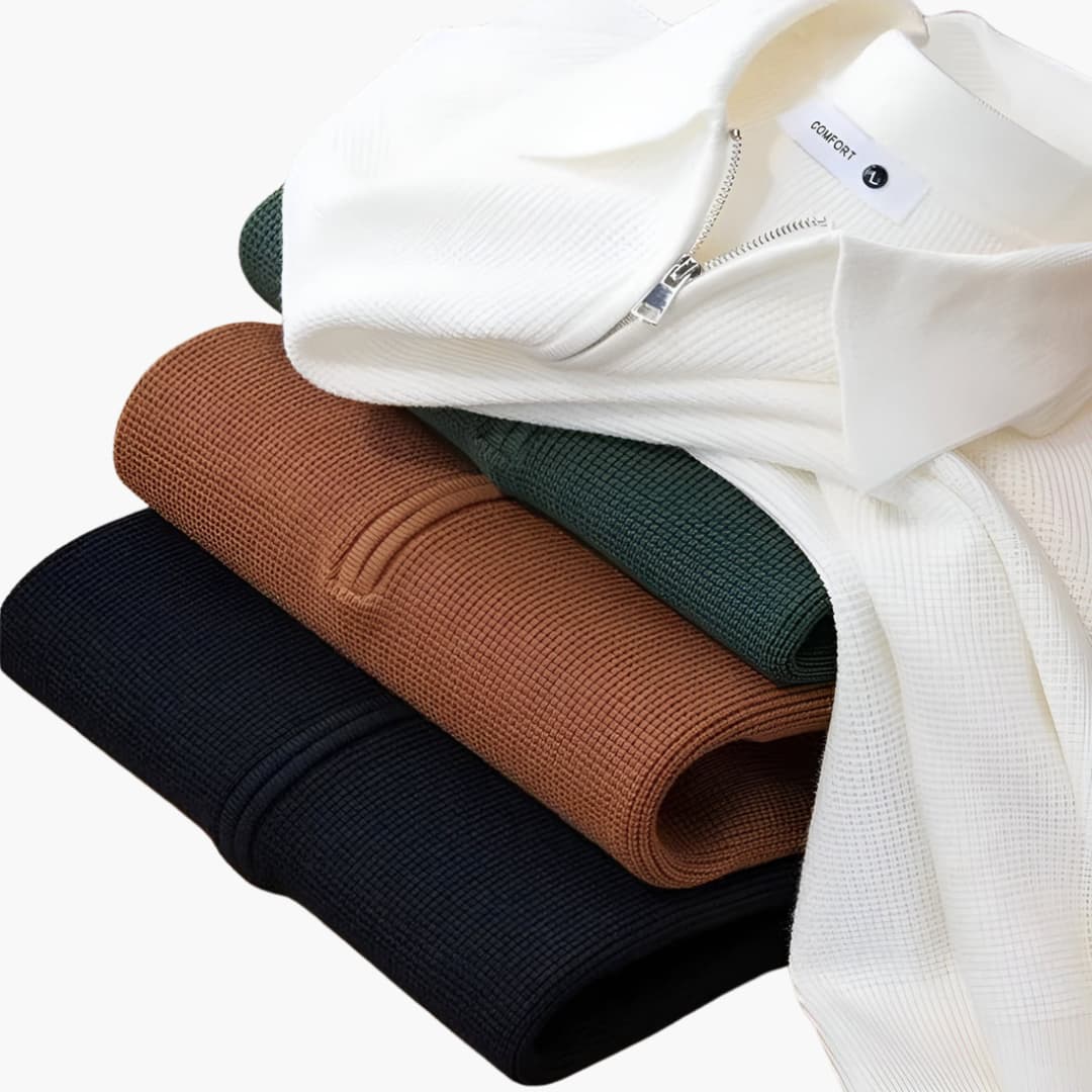 Felix | Premium Gestricktes Poloshirt