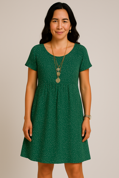 Hadid™ - Rosy Bloom Sommerfließendes Kleid