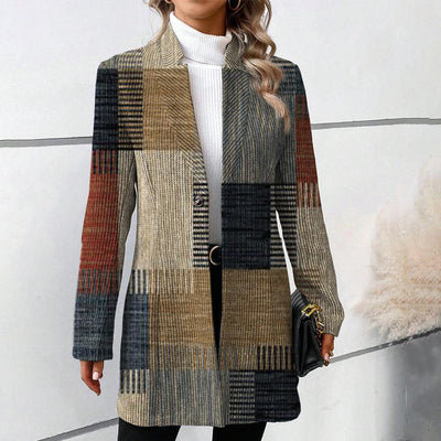 Marnix™ Damen Blazer mit Patchwork-Design