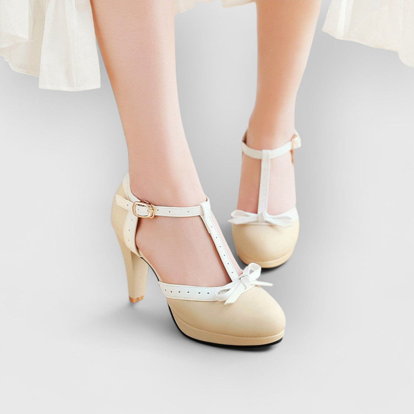 Nova | Orthopädische Retro-Heels mit Schleife