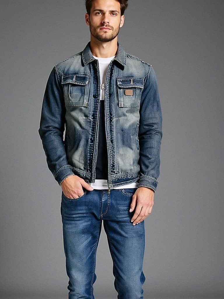 Sebastiaan™ Herren Denim Jacke