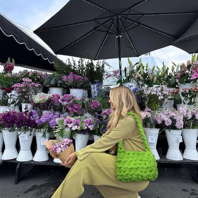 KnitCarry™ | Chunky Knit Tote