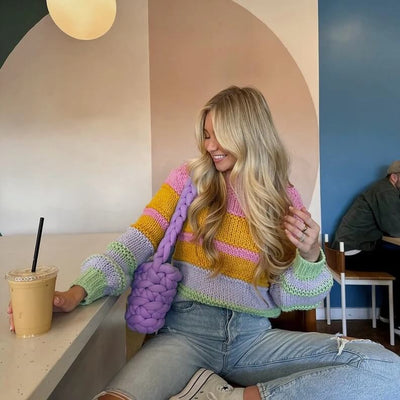 KnitCarry™ | Chunky Knit Tote