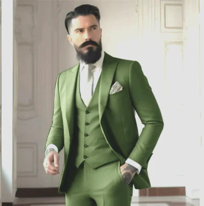 Herren Slim Fit Hochzeitsgastanzug | 3-Teilig