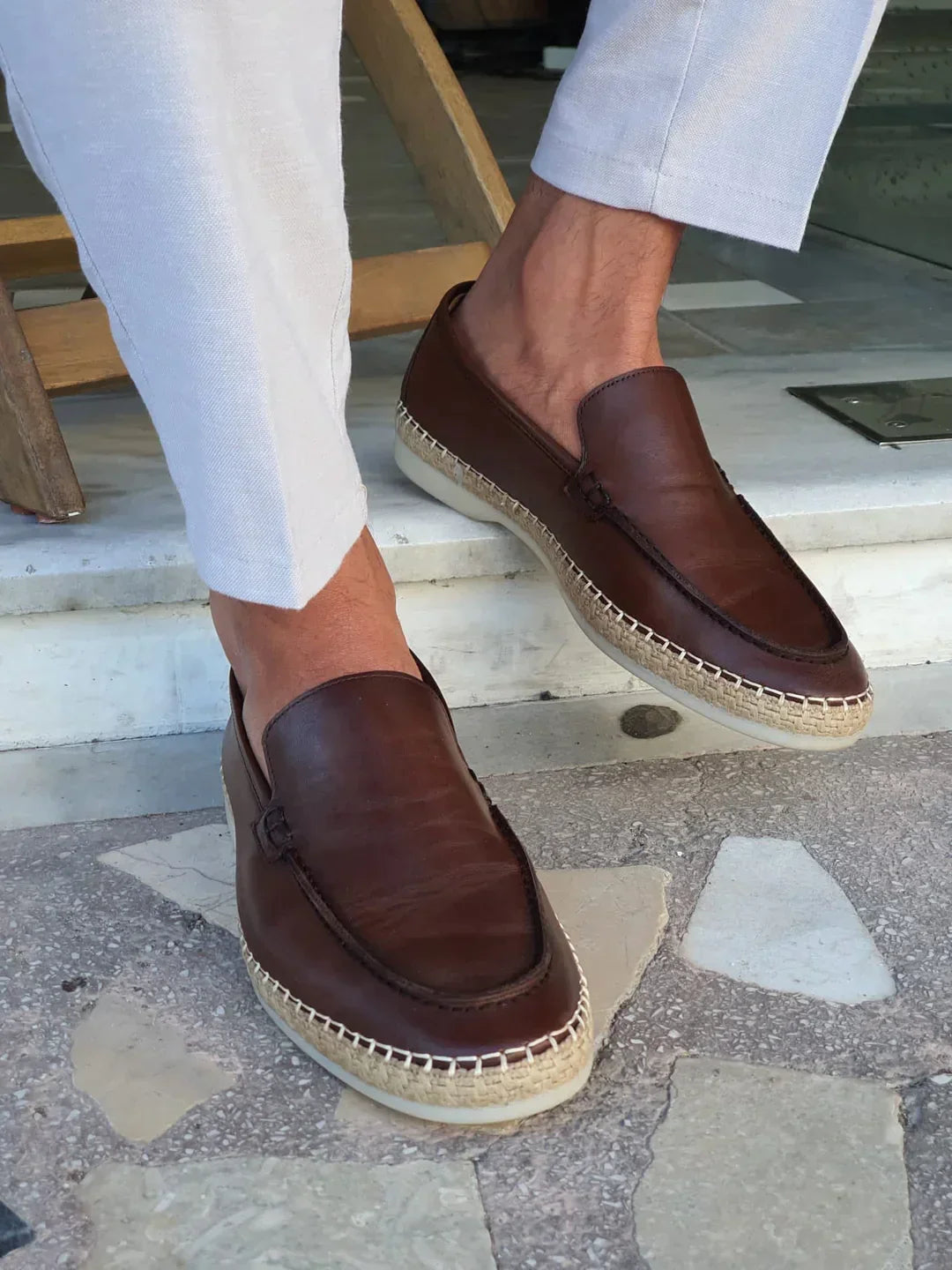 Napoli - super stylische und komfortable leder loafers für männer
