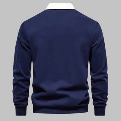Dirk™ Eleganter Langarm-Polopullover