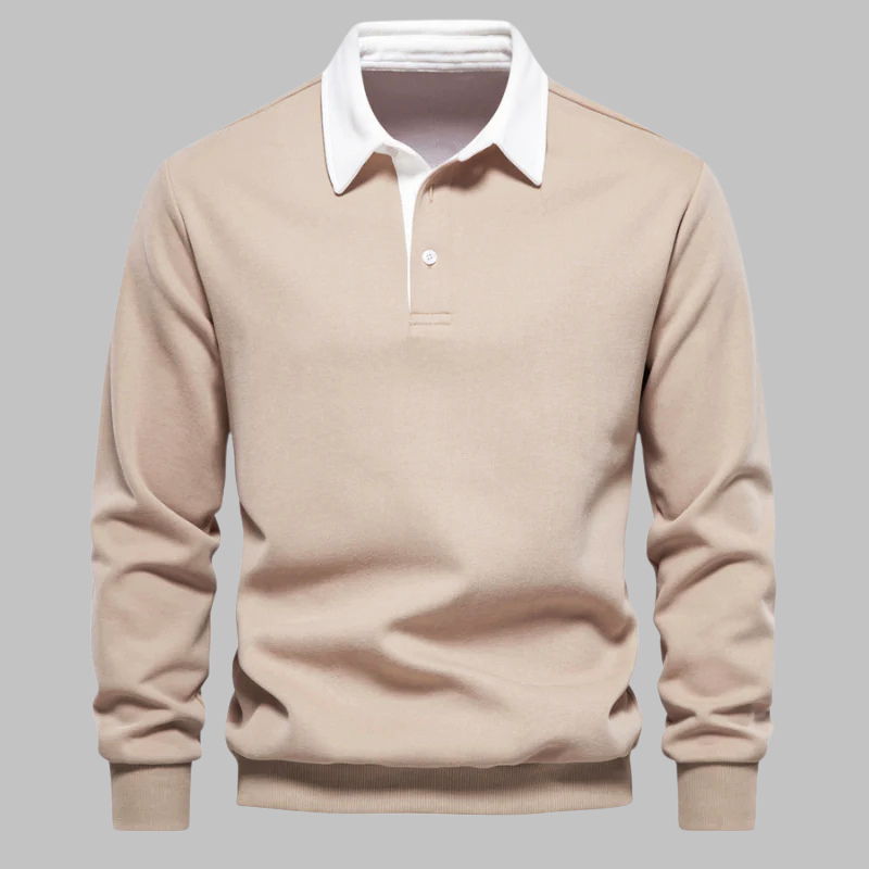 Dirk™ Eleganter Langarm-Polopullover