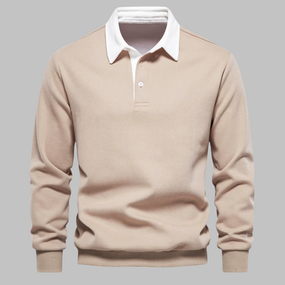 Dirk™ Eleganter Langarm-Polopullover