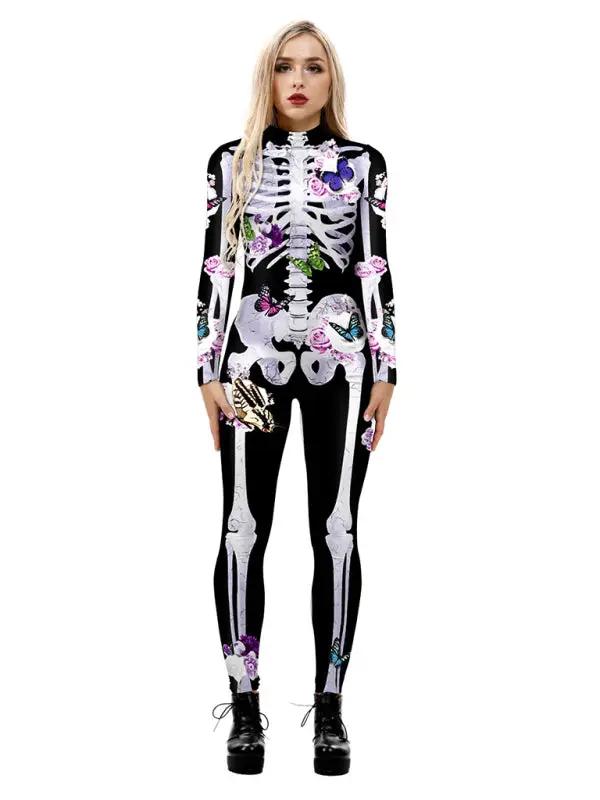 Skelett Schmetterling Druck Halloween Kostüm