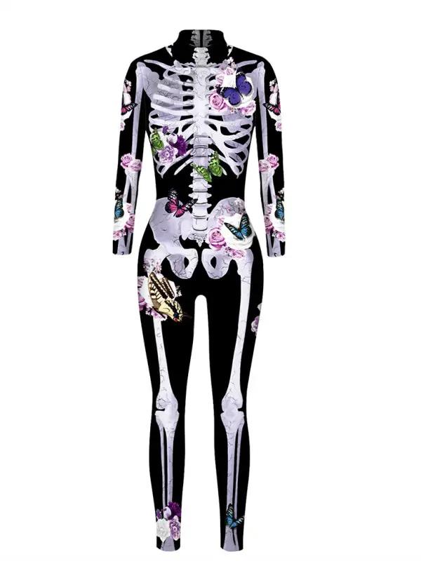 Skelett Schmetterling Druck Halloween Kostüm