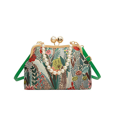 FleurLuxe™ | Vintage Blume Stickerei Handtasche