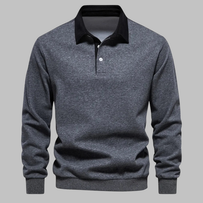 Dirk™ Eleganter Langarm-Polopullover