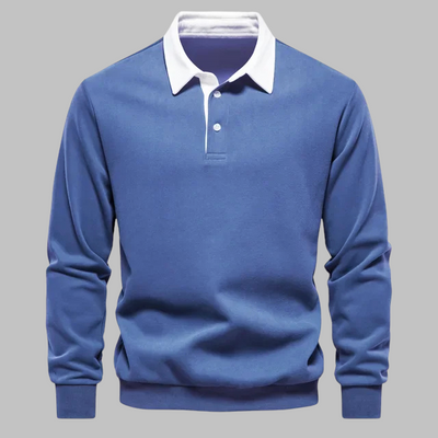 Dirk™ Eleganter Langarm-Polopullover