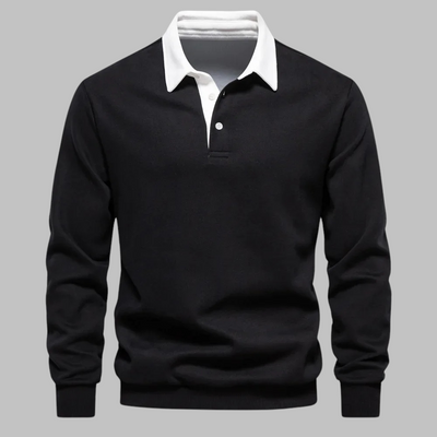 Dirk™ Eleganter Langarm-Polopullover