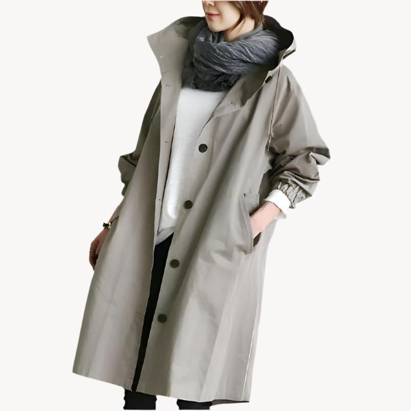 Mandy | Eleganter Trenchcoat für Damen in wasserabweisendem Design