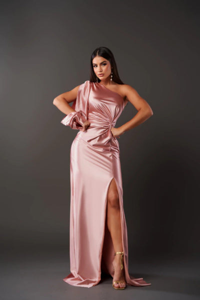 Merle™ Elegantes Satin-Abendkleid
