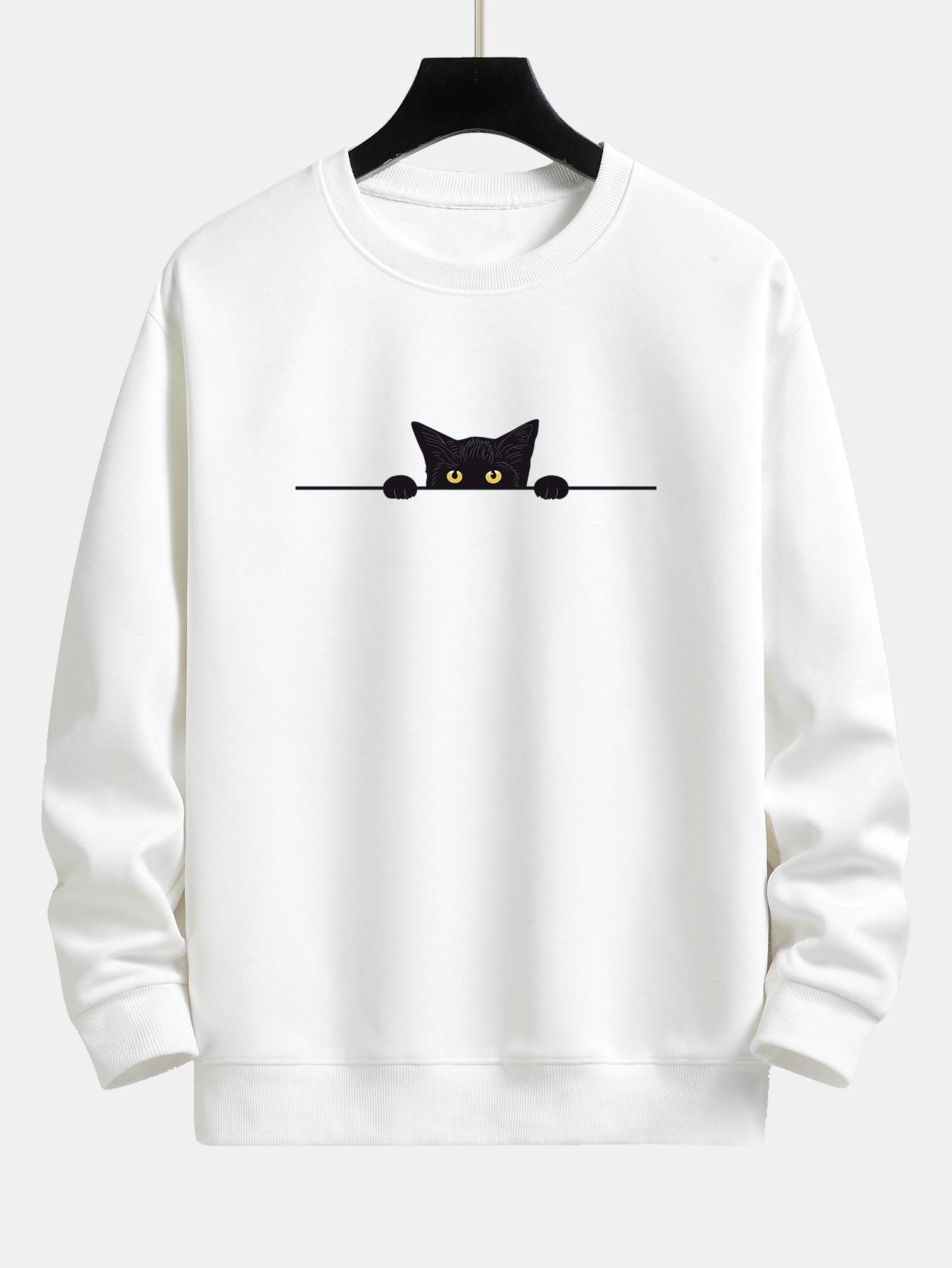 Friso™ Kuscheliger Sweatshirt mit niedlichem Katzenmotiv