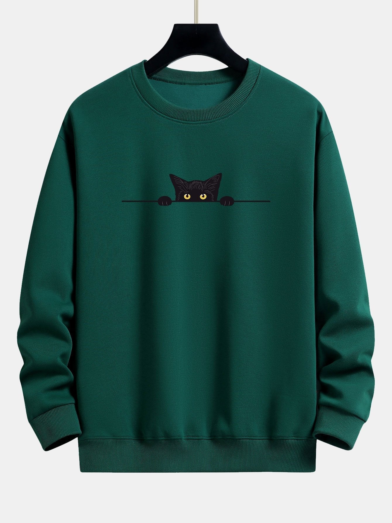 Friso™ Kuscheliger Sweatshirt mit niedlichem Katzenmotiv