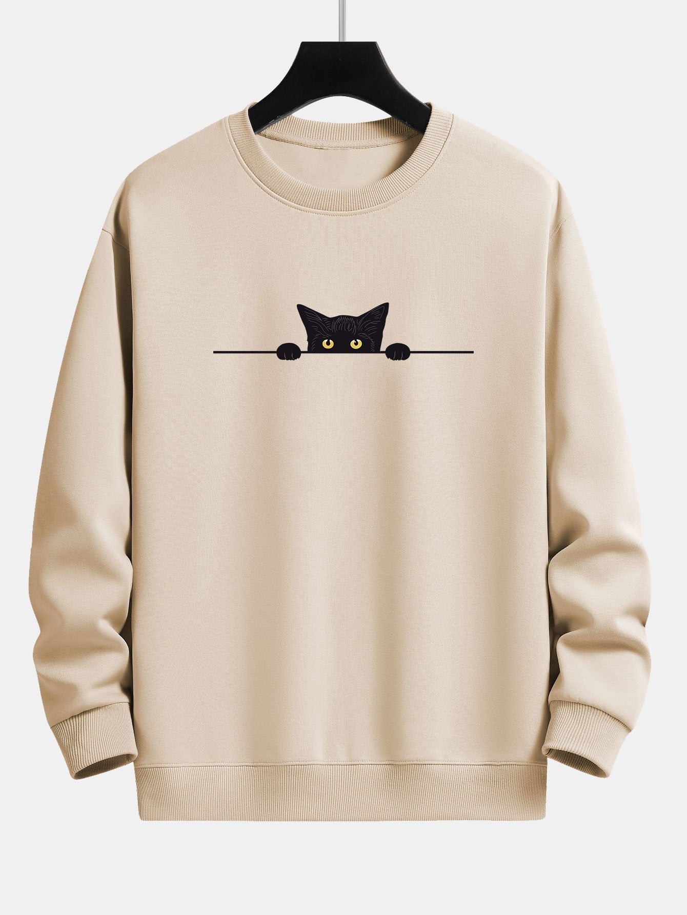 Friso™ Kuscheliger Sweatshirt mit niedlichem Katzenmotiv