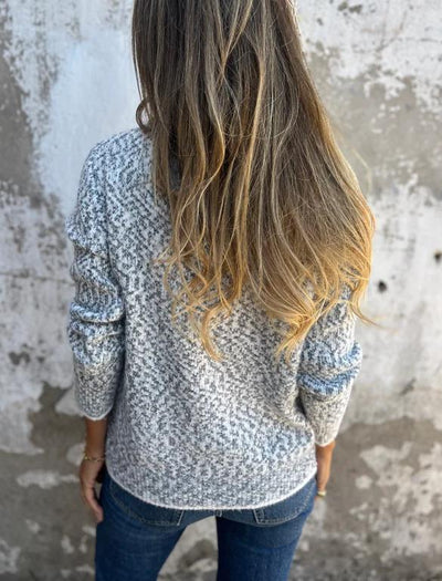 Strick-Cardigan mit Muster | Holzknöpfe | Lässiger Komfort