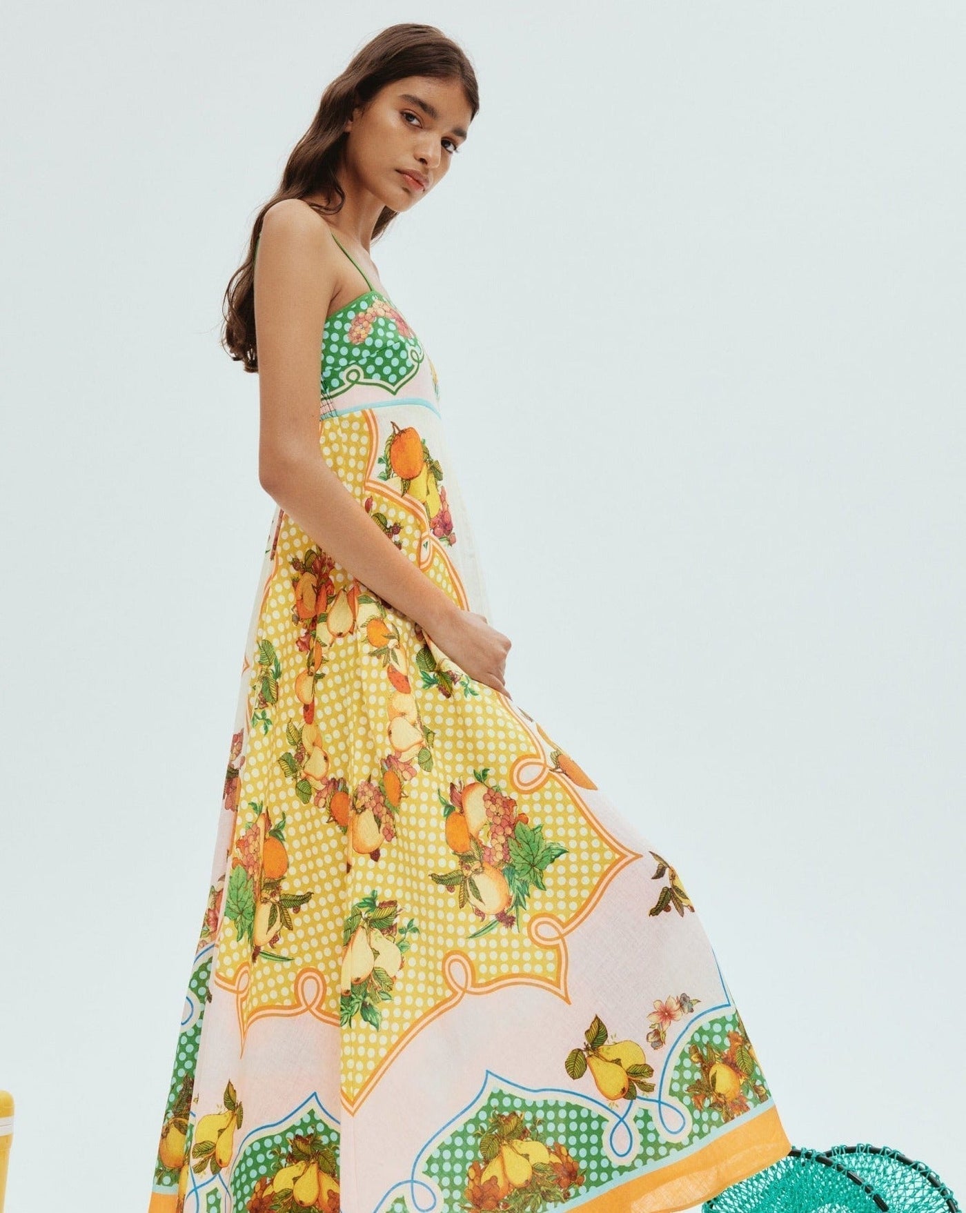 Basha - Damen Swing-Kleid mit Graffiti-Print