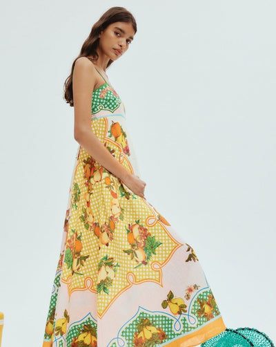 Basha - Damen Swing-Kleid mit Graffiti-Print