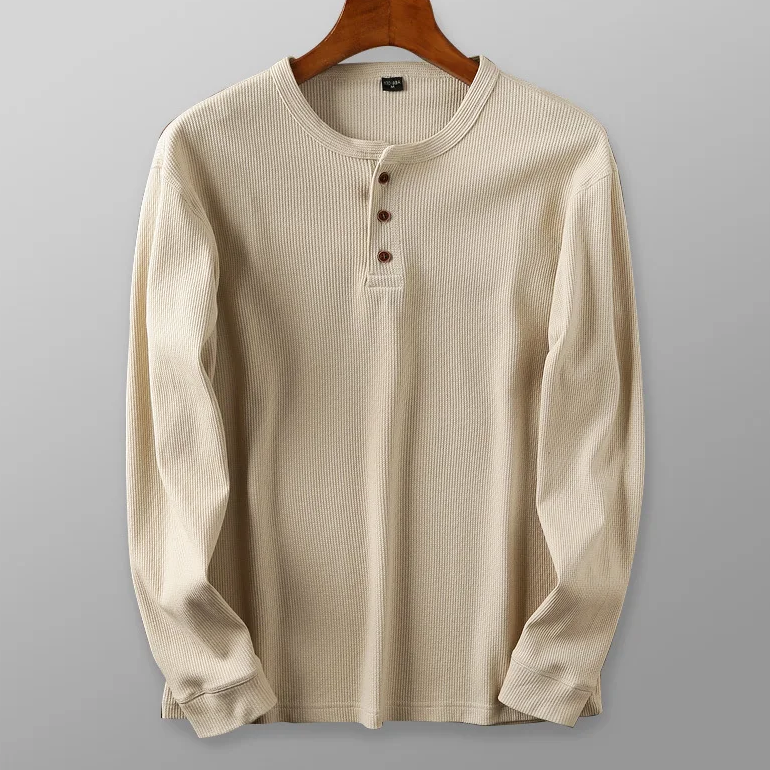 Onno™ Klassisches Henley-Langarmshirt