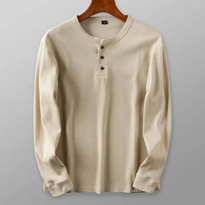 Onno™ Klassisches Henley-Langarmshirt