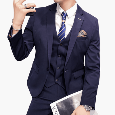 Klassischer 3-teiliger Anzug - für Herren mit elegantem Stil