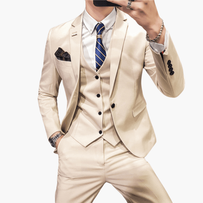 Klassischer 3-teiliger Anzug - für Herren mit elegantem Stil