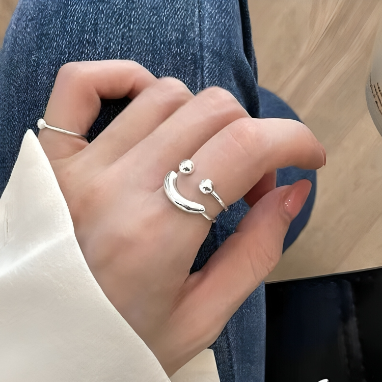 PositiviRing™ | Smiley Verstellbarer Ring