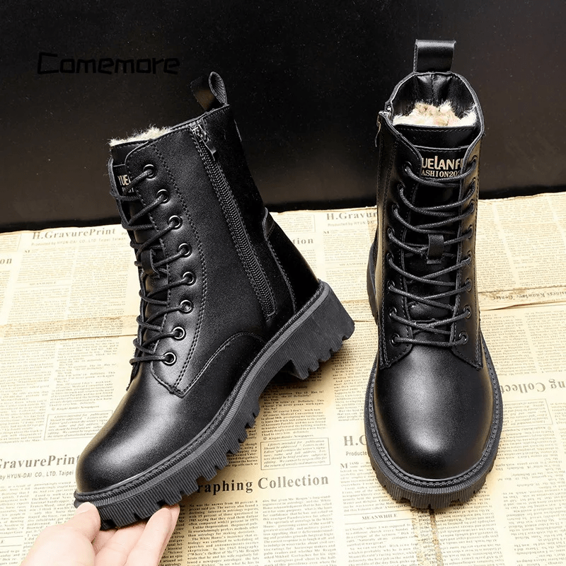 Winterboots mit Reißverschluss | Gefütterte Innenseite | Robustes Design