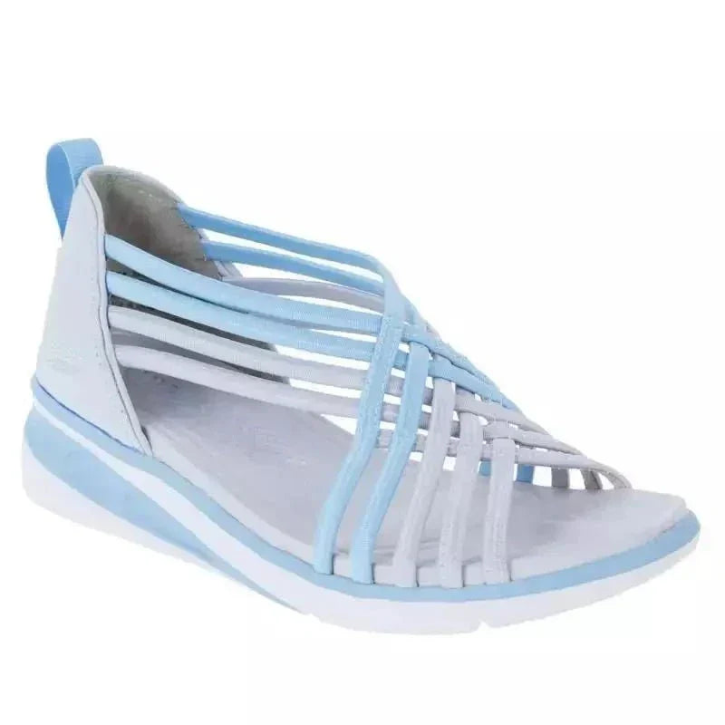 Sommer-Sandalen mit Elastikriemen | Sportliche Sohle | Atmungsaktives Design