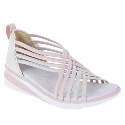 Sommer-Sandalen mit Elastikriemen | Sportliche Sohle | Atmungsaktives Design