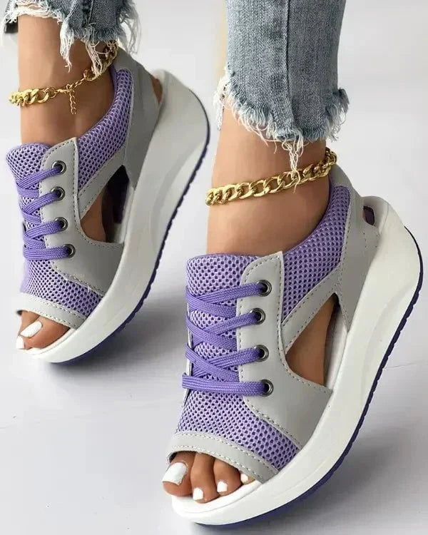 Sandaletten im Sneaker-Stil | Cut-Out-Design | Sportlich & Komfortabel